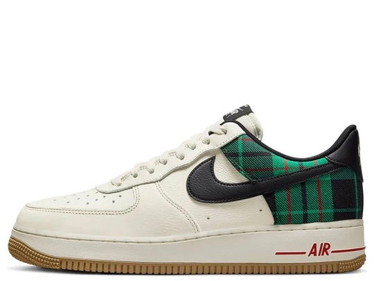 Nike Air Force 1 '07 LX "Plaid" Ivory Black Stadium Green