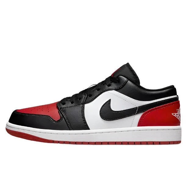 Air Jordan 1 Low White Black Varsity Red