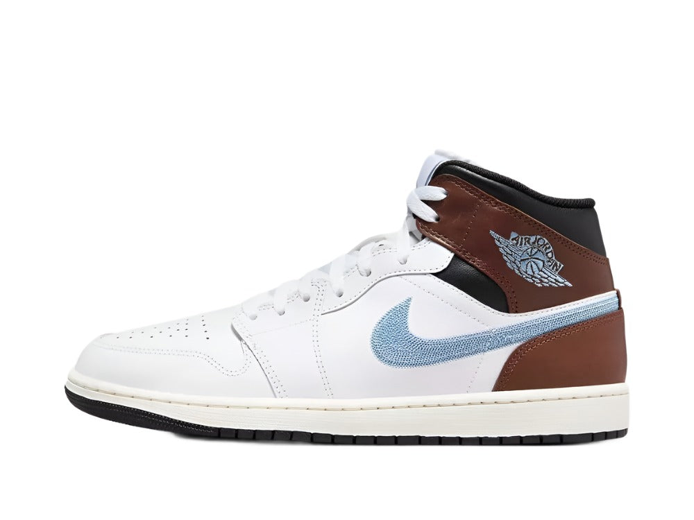 Air Jordan 1 Mid SE (White Blue Grey Black Sail)