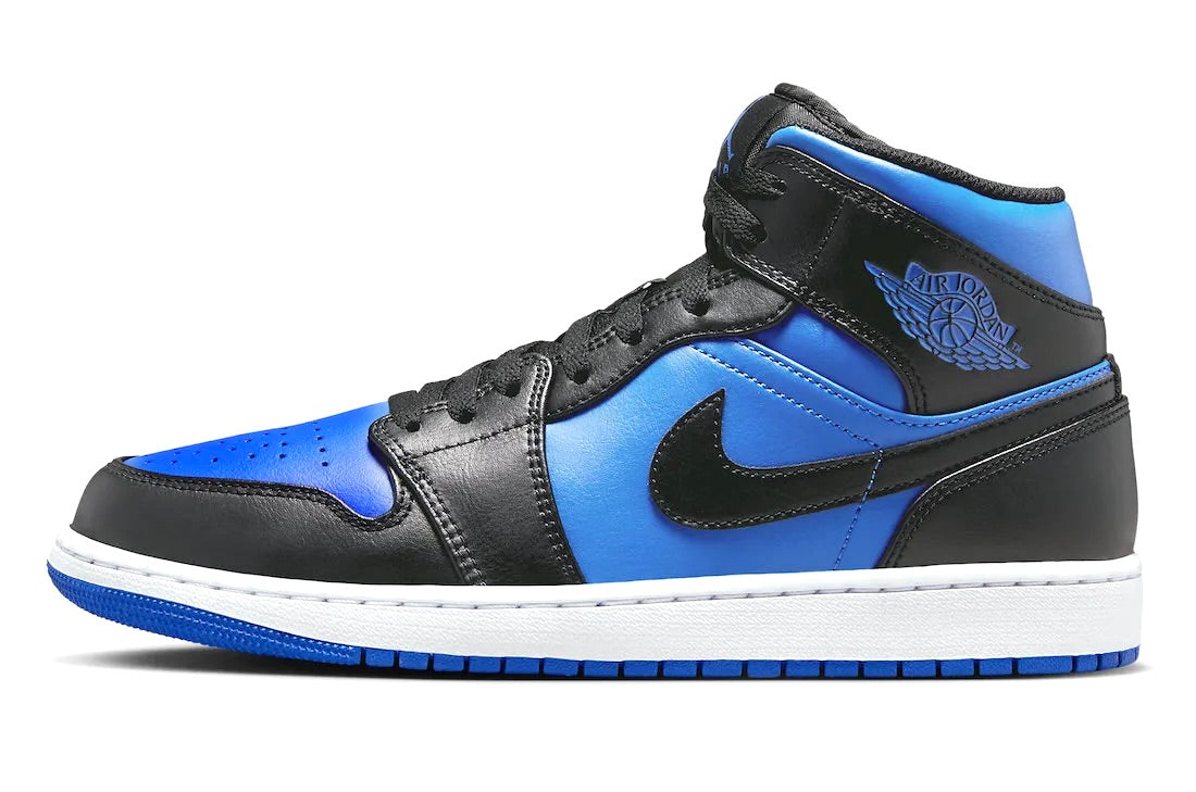 Air Jordan 1 Mid Black White Royal Blue DQ8426-042